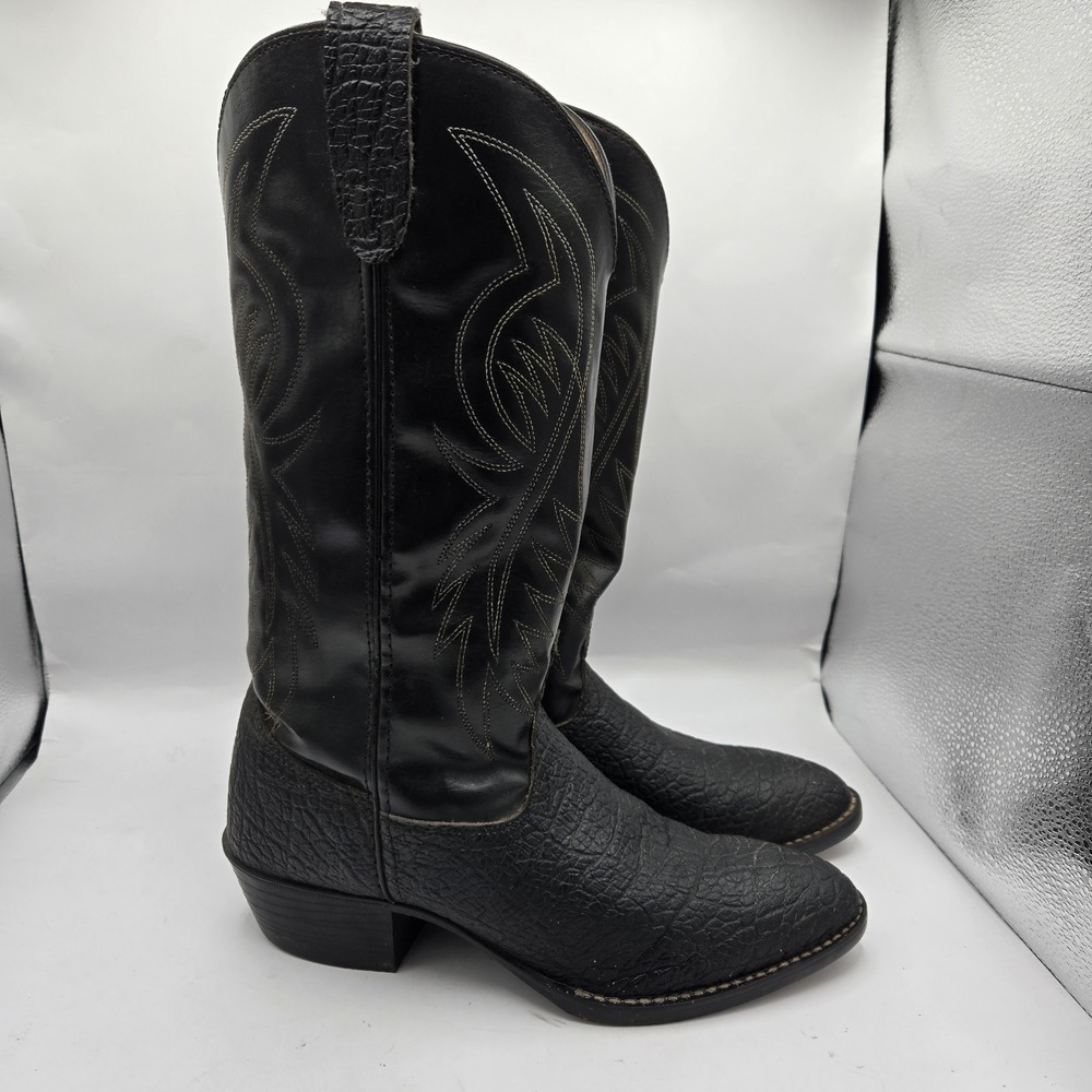 Bronco Cowgirl Boots Size 8.5 EE Style WM 1950 All Man Made Material Made In USA